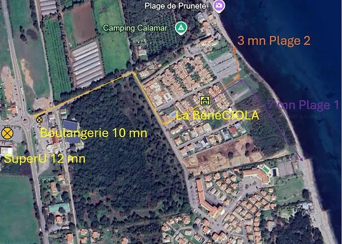 펜션 La Beneciola, Vue Mer, Box Fibre Sfr, High Speed Internet 세르비온